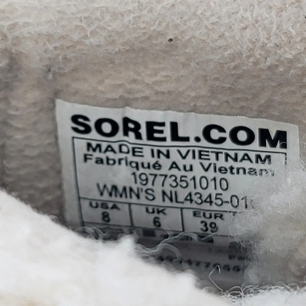 Sorel Womens 8 Black Suede Faux Shearling Winter Boots Cozy Apres Ski Comfort‎